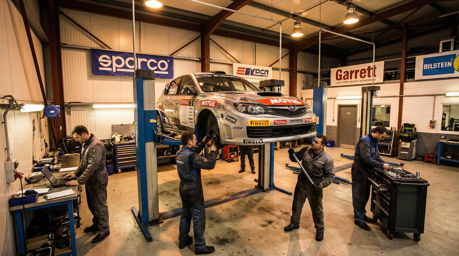 母狗园拉力赛车视频-赛前准备